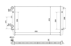 Chladič, chlazení motoru NRF 53406A