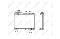 Chladič, chlazení motoru NRF 53461