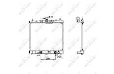 Chladič, chlazení motoru NRF 53477