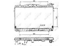 Chladič, chlazení motoru NRF 53505