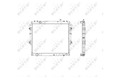 Chladič motora NRF 53541