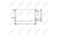 Chladič, chlazení motoru NRF 53590