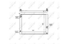 Chladič, chlazení motoru NRF 53724