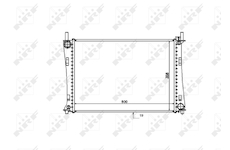 Chladič motora NRF 53740