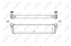 Chladič, chlazení motoru NRF 53799