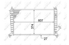 Chladič, chlazení motoru NRF53804