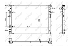 Chladič, chlazení motoru NRF 53887