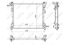Chladič, chlazení motoru NRF 53900