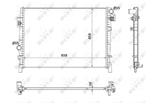 Chladič, chlazení motoru NRF 53901