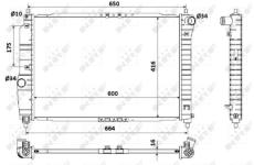 Chladič, chlazení motoru NRF 53902A