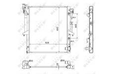 Chladič, chlazení motoru NRF53909