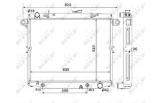 Chladič, chlazení motoru NRF 53919