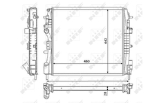 Chladič, chlazení motoru NRF 53938