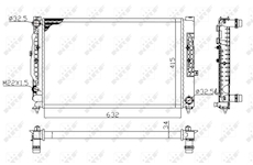 Chladič, chlazení motoru NRF 539504A