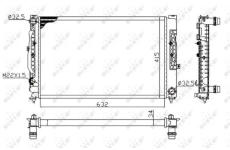 Chladič motora NRF 539504A