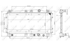 Chladič, chlazení motoru NRF 53955