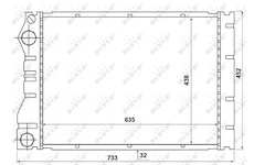 Chladič, chlazení motoru NRF 53975