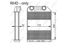 Výměník tepla, vnitřní vytápění NRF 54286