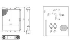 Výměník tepla, vnitřní vytápění NRF 54429