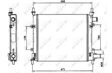 Chladič motora NRF 54601