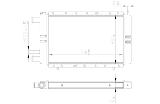 Chladič, chlazení motoru NRF 54684
