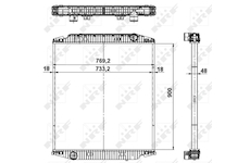Chladič, chlazení motoru NRF 549568