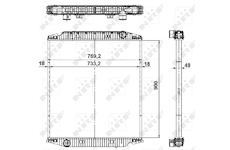 Chladič, chlazení motoru NRF 549568