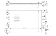 Chladič, chlazení motoru NRF 550003