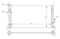 Chladič, chlazení motoru NRF 550014