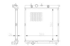 Chladič, chlazení motoru NRF 550016