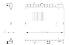Chladič, chlazení motoru NRF 550021
