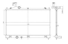 Chladič, chlazení motoru NRF 550025