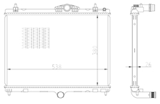 Chladič, chlazení motoru NRF 550027