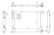 Chladič, chlazení motoru NRF 550033