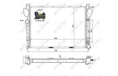 Chladič motora NRF 55325