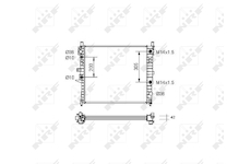 Chladič, chlazení motoru NRF 55336