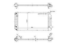 Chladič, chlazení motoru NRF 56005