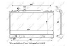 Chladič, chlazení motoru NRF 56063