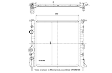 Chladič, chlazení motoru NRF 56159