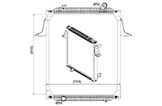 Chladič, chlazení motoru NRF 569563