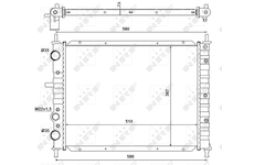 Chladič, chlazení motoru NRF 58013