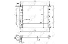 Chladič, chlazení motoru NRF 58015