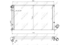 Chladič, chlazení motoru NRF 58020