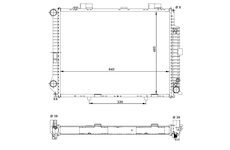 Chladič, chlazení motoru NRF 58098