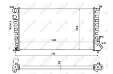 Chladič, chlazení motoru NRF 58189A