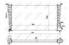 Chladič, chlazení motoru NRF58189A