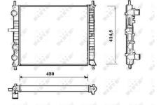 Chladič, chlazení motoru NRF 58191