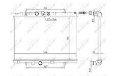 Chladič, chlazení motoru NRF 58226A