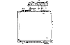 Chladič motora NRF 58279