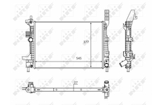 Chladič, chlazení motoru NRF 58284